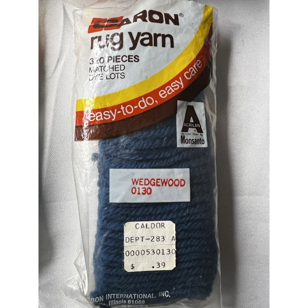 Mary Maxim Caron Pre-Cut Latch Hook Rug Yarn Large Bulk Lot Vintage Acrylic